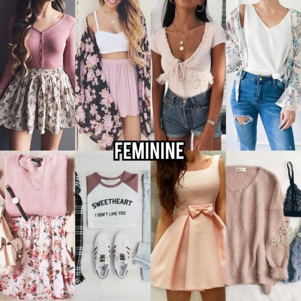 Feminine Womens Lot 6 peices s, m, l